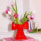 Red Bow Vase