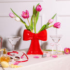 Red Bow Vase