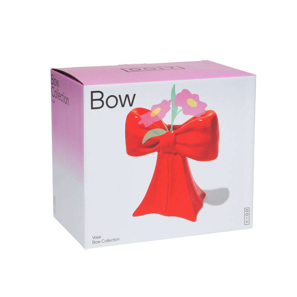 Red Bow Vase