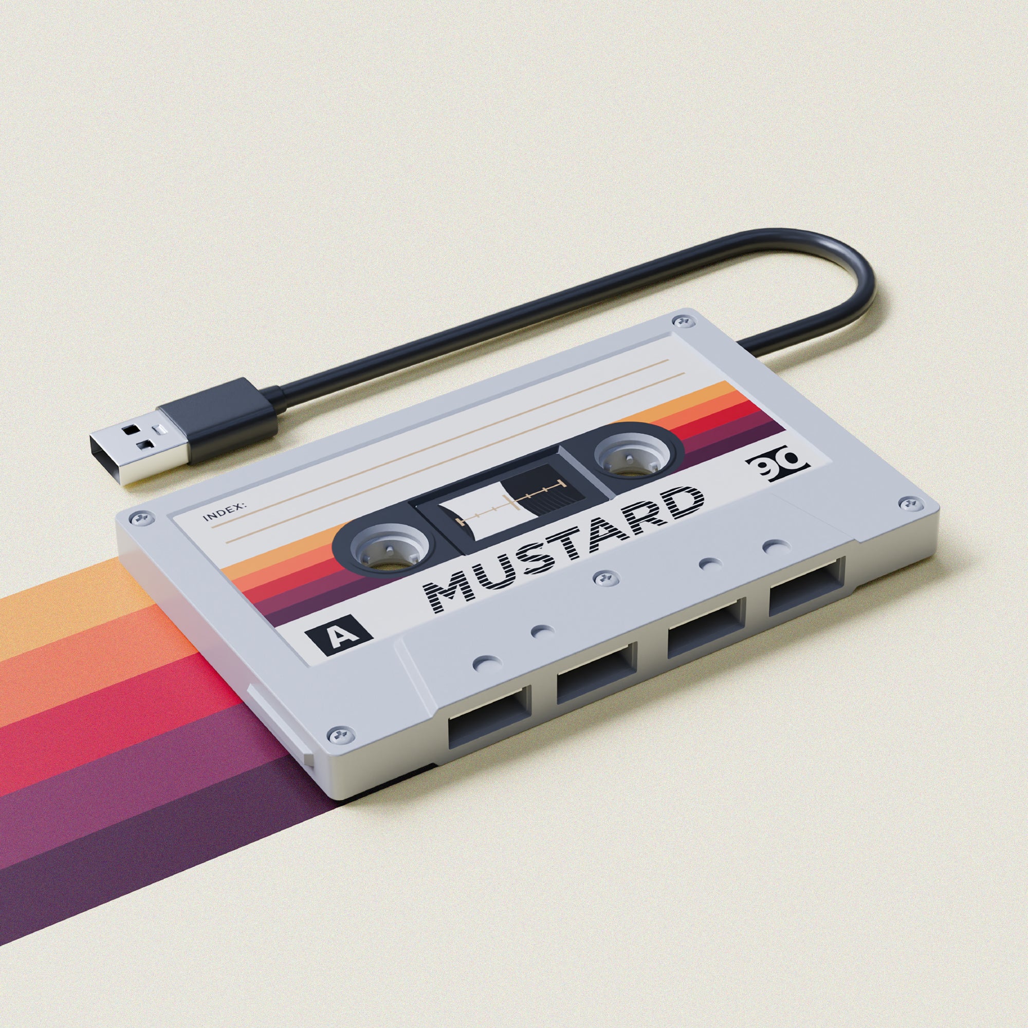 Retro Cassette Deck USB hub