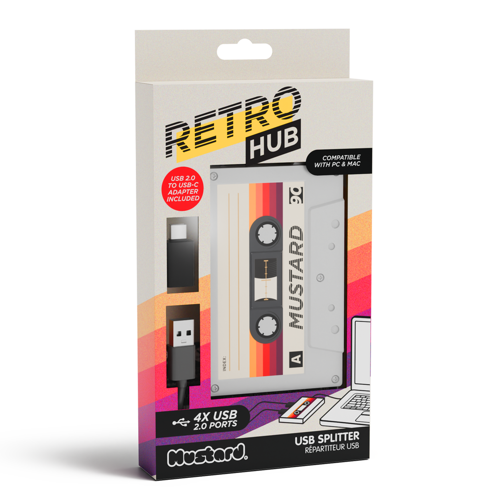Retro Cassette Deck USB hub