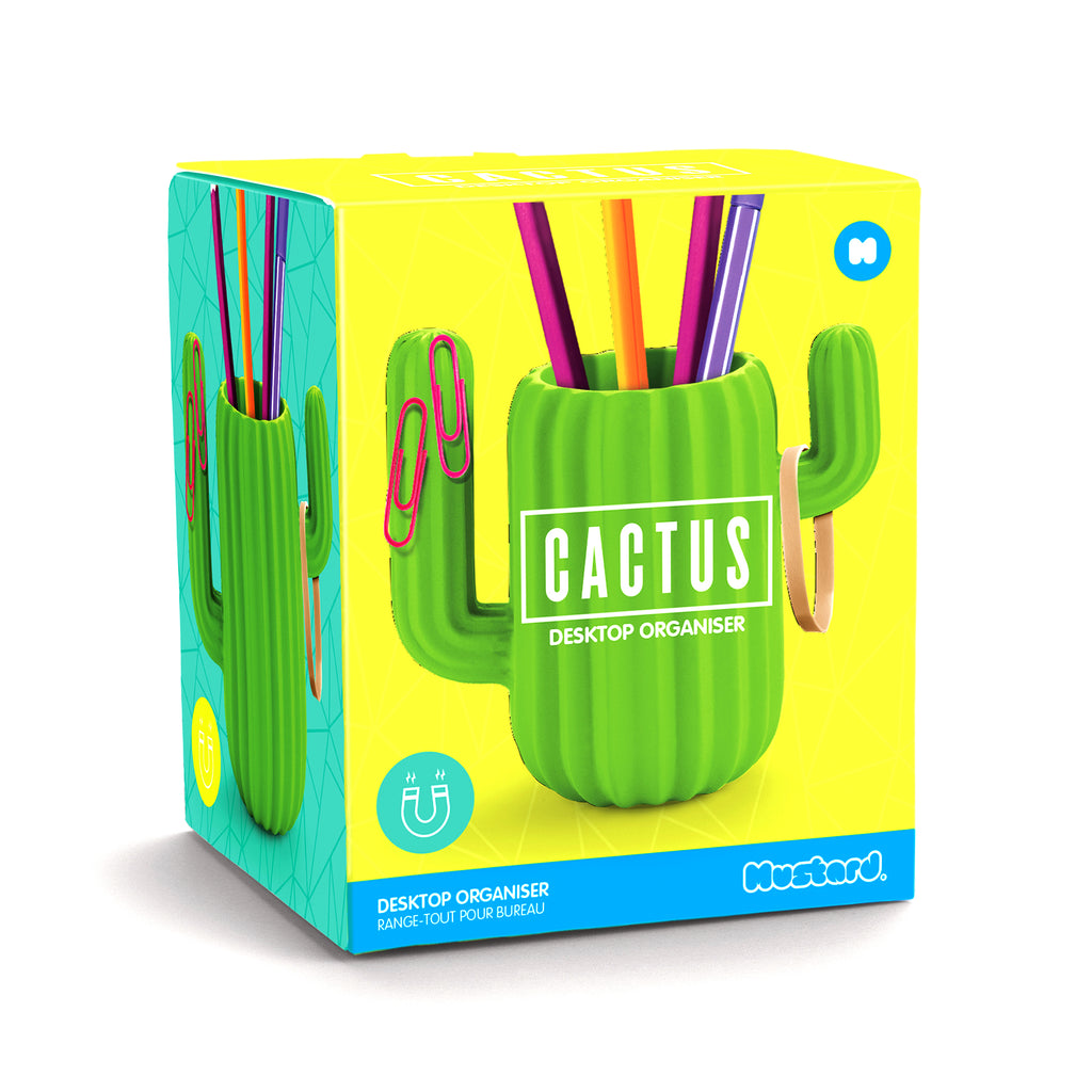 Magnetic Cactus Desk Organiser