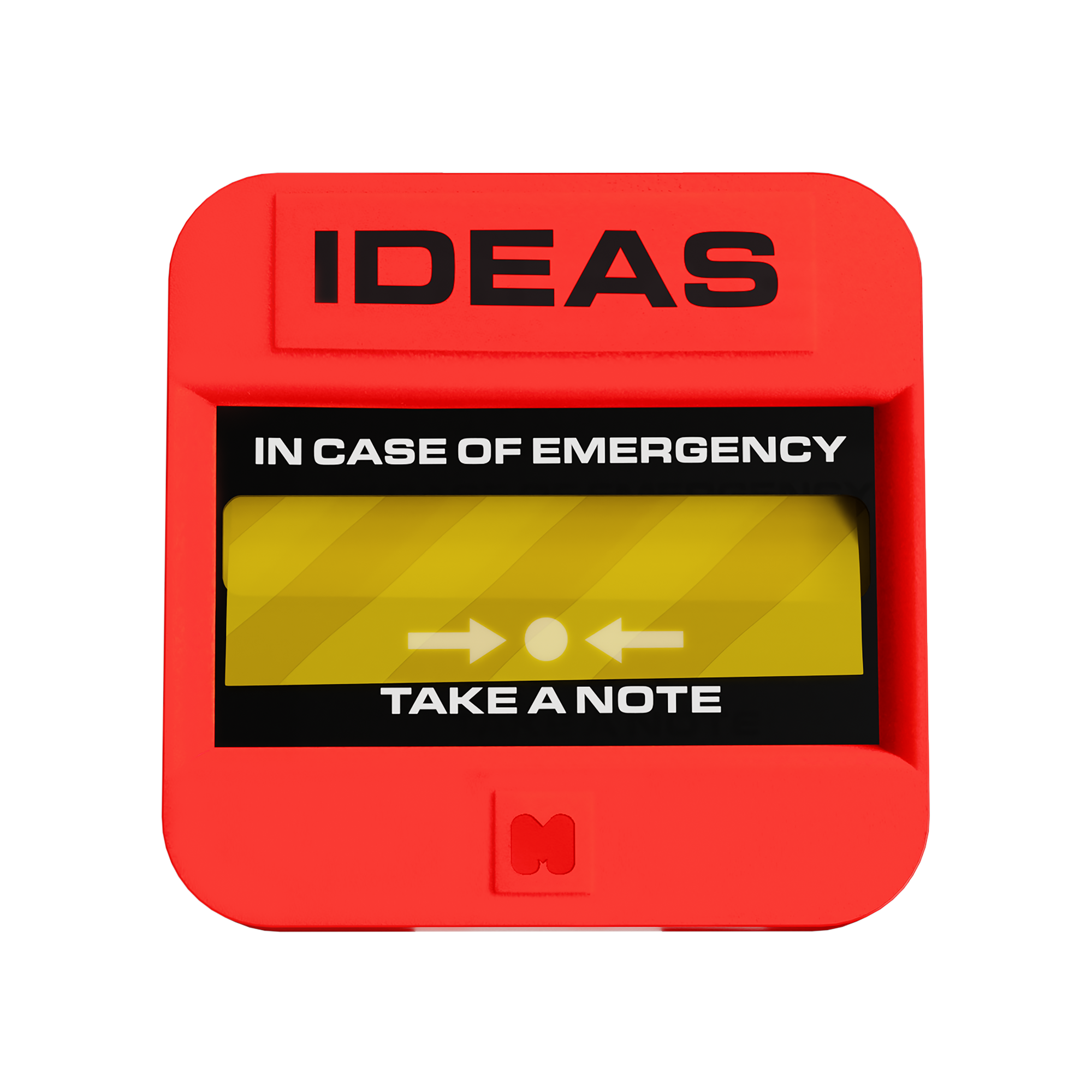In case of Emergency Sticky Notes