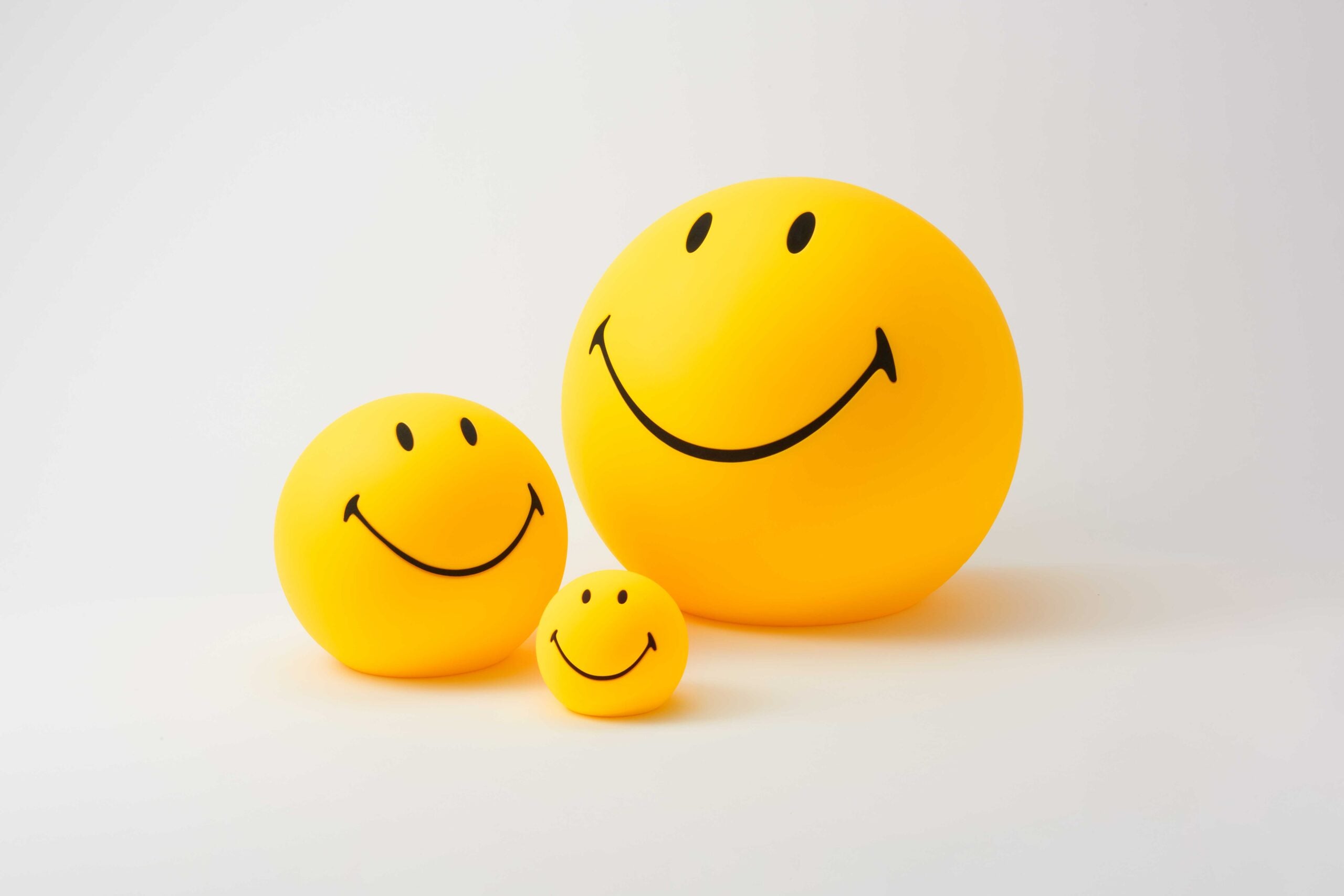 Collection of Smiley Face Lamps, Mini Medium and XL