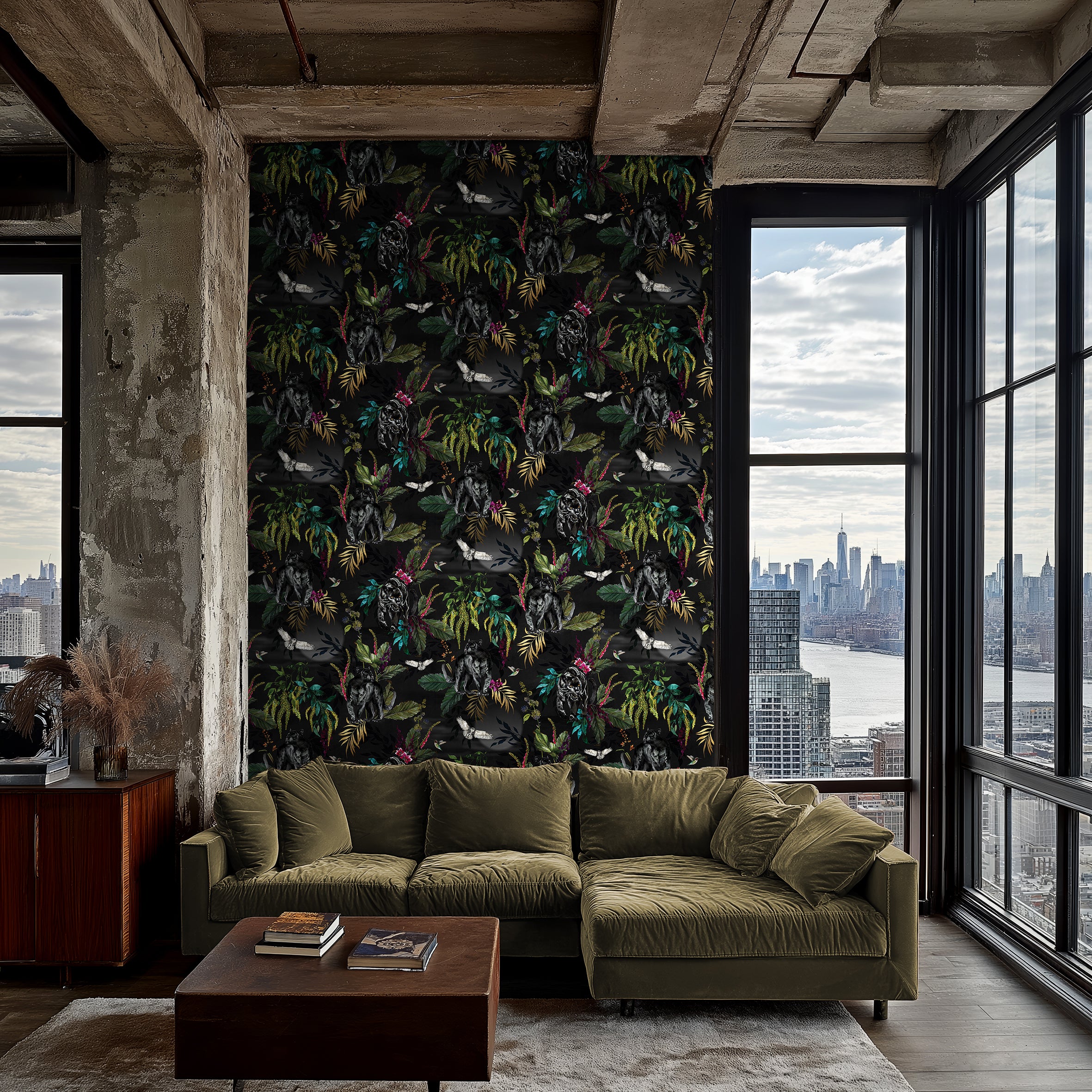 Love Frankie Deadly Night Shade Wallpaper - Carbon