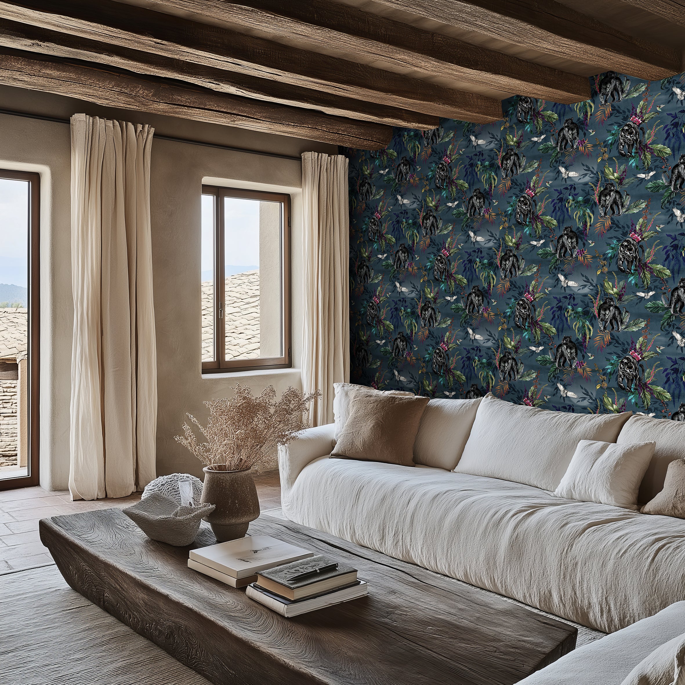 Love Frankie Deadly Night Shade Wallpaper - Smoke