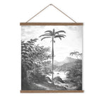 Monochrome Palm Jungle Wall Hanging