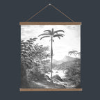 Monochrome Palm Jungle Wall Hanging