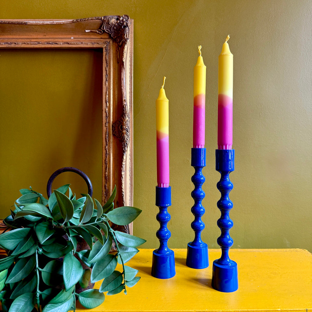 Bobble Candle Holders in Klein Blue - Sold Individually
