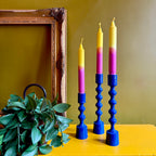 Bobble Candle Holders in Klein Blue - Sold Individually