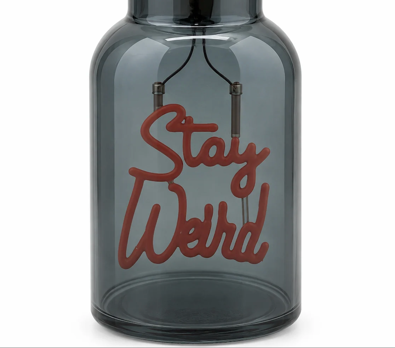 Stay Weird Message In A Bottle - LED Rechargeable Light