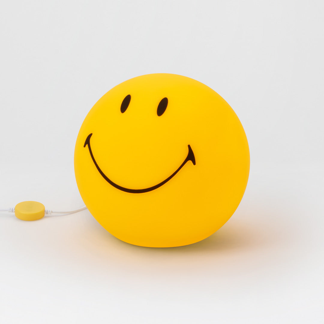 Medium Smiley Face LED Lamp - Light On