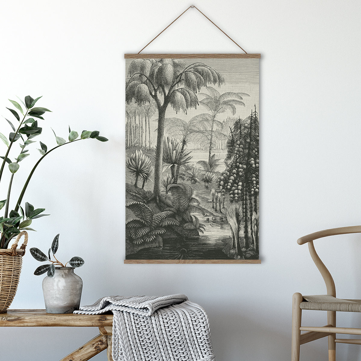 Monochrome Forest Wall Hanging