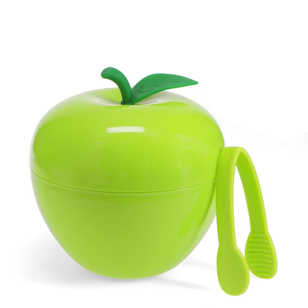 Apple Ice Bucket with Lid & Tongs