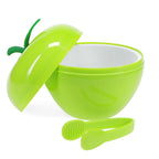 Apple Ice Bucket with Lid & Tongs