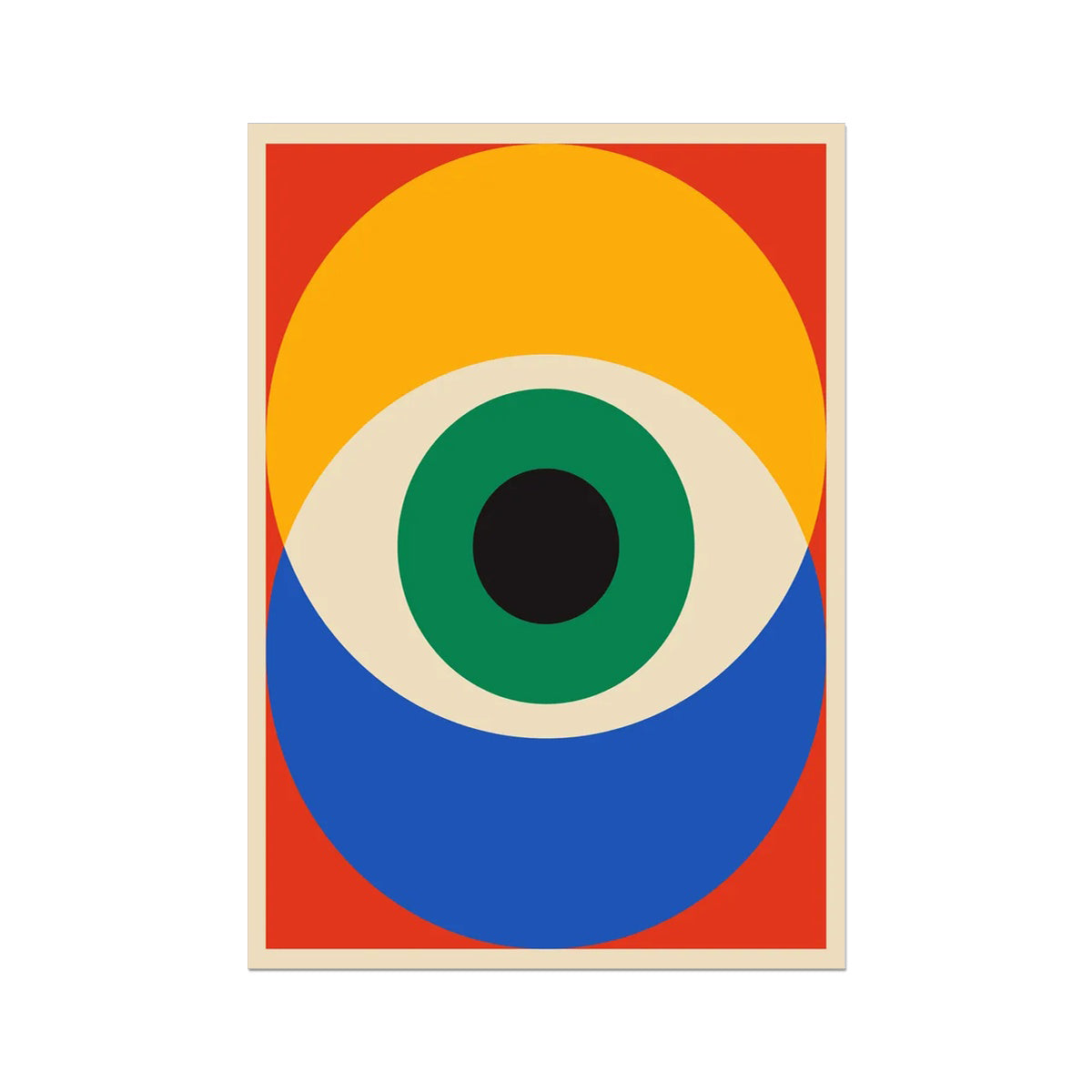 Bauhaus Art Print - Red Eye