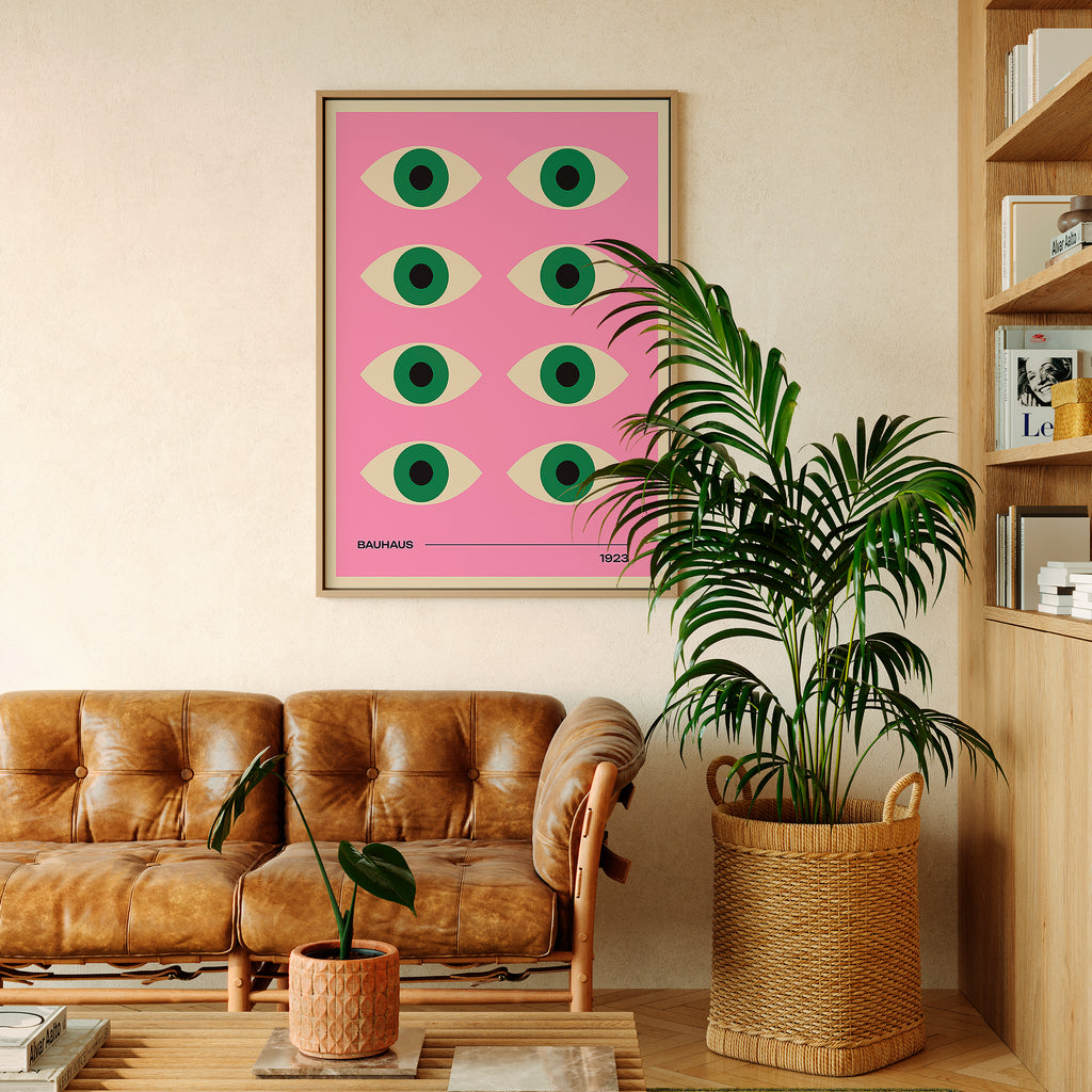 love frankie bauhaus pink eye print