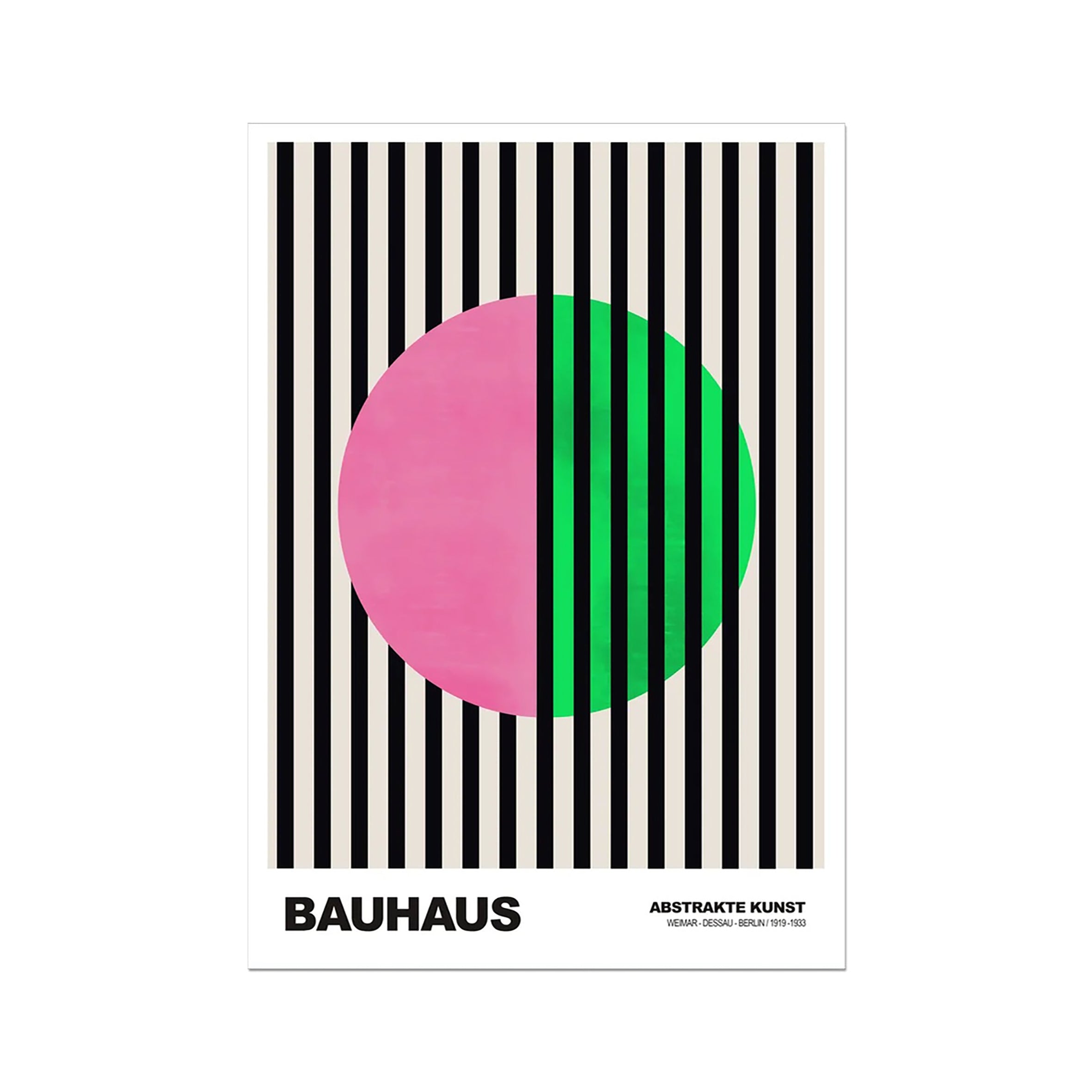 Bauhaus Art Print - Striped Circle