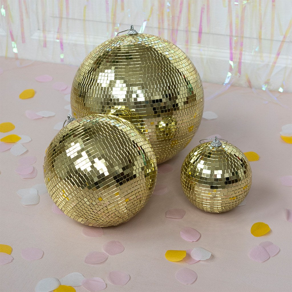 Gold Disco Balls - 3 sizes Available