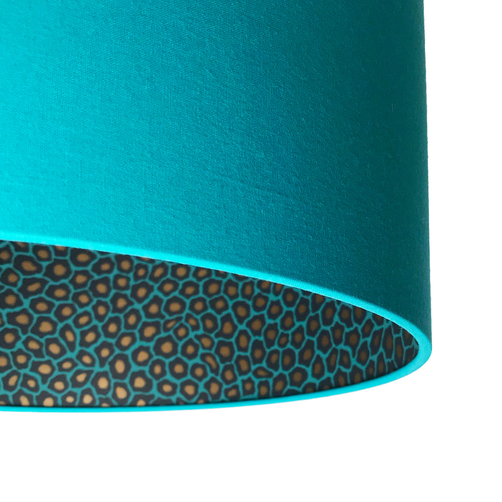 Senzo Spot Animal Print Silhouette Lampshade in Jade