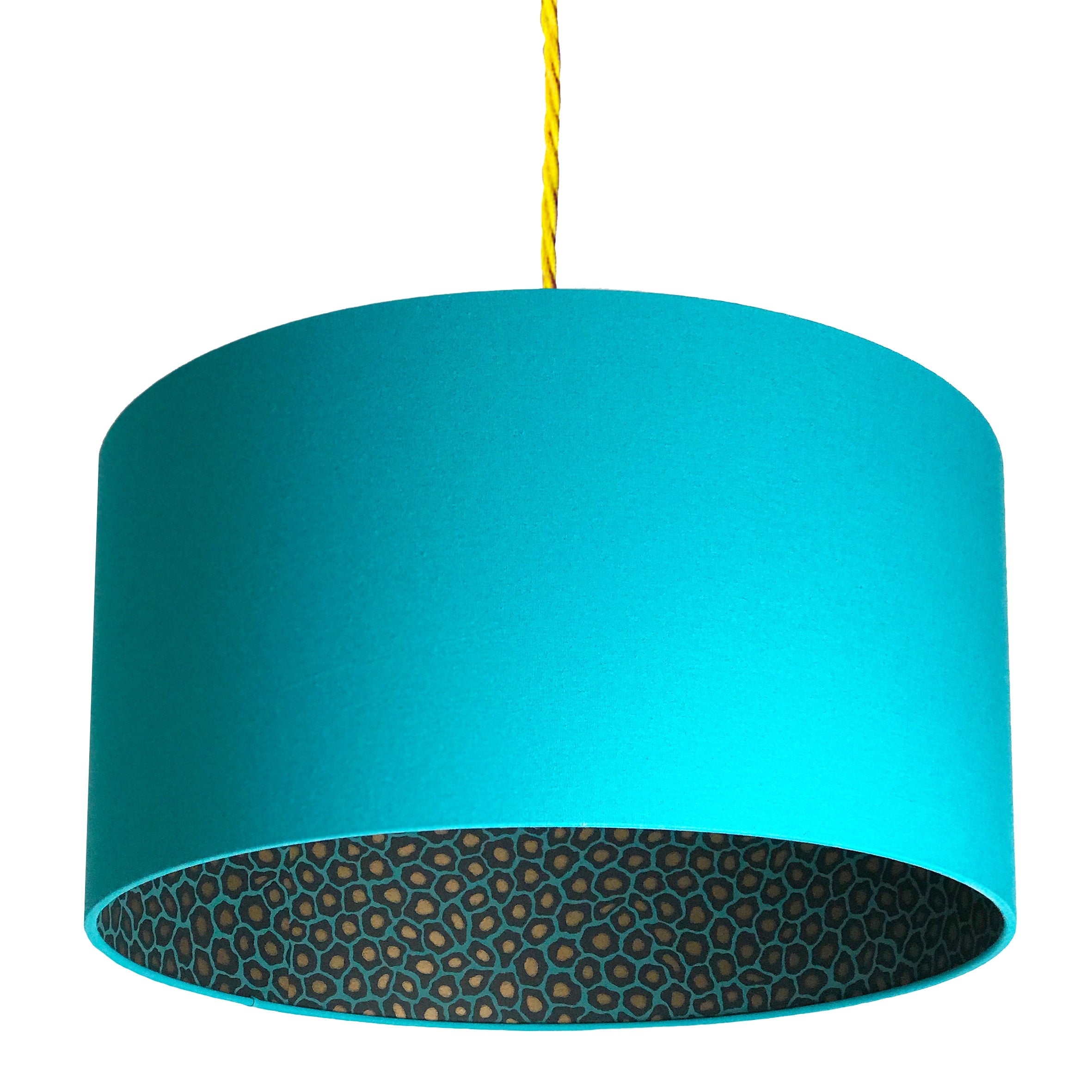 Senzo Spot Animal Print Silhouette Lampshade in Jade - Sample