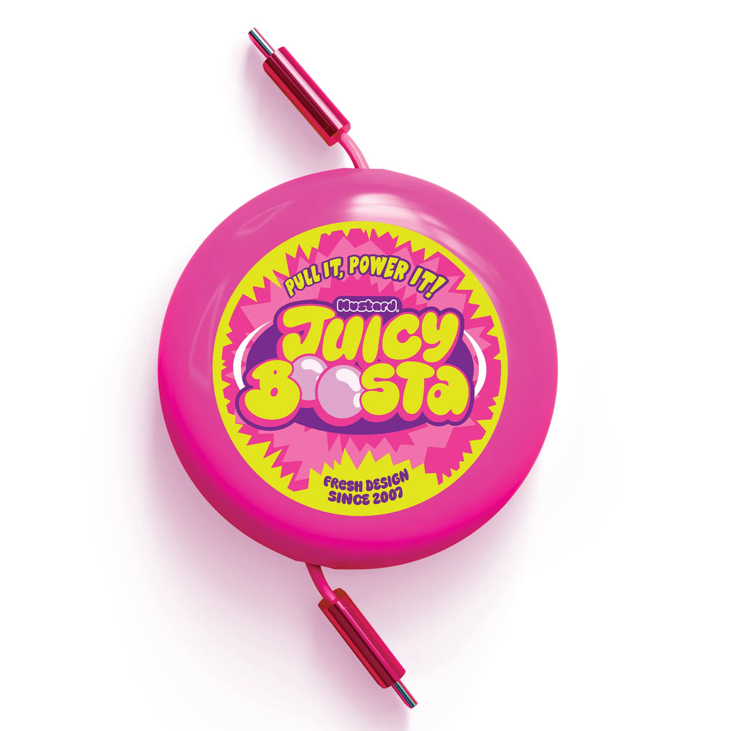Juicy Boosta USB Charger - Bubblegum Pink