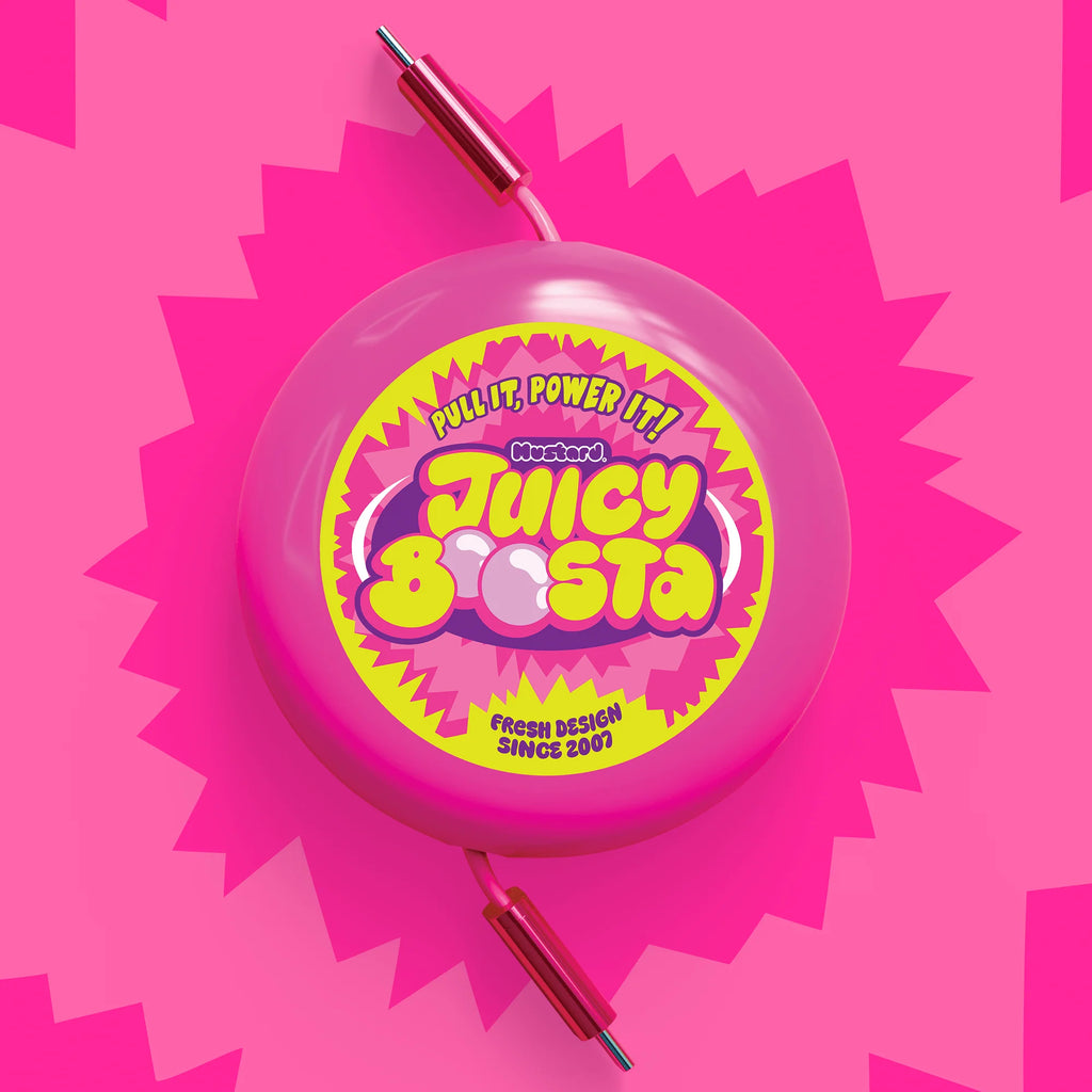 Juicy Boosta USB Charger - Bubblegum Pink