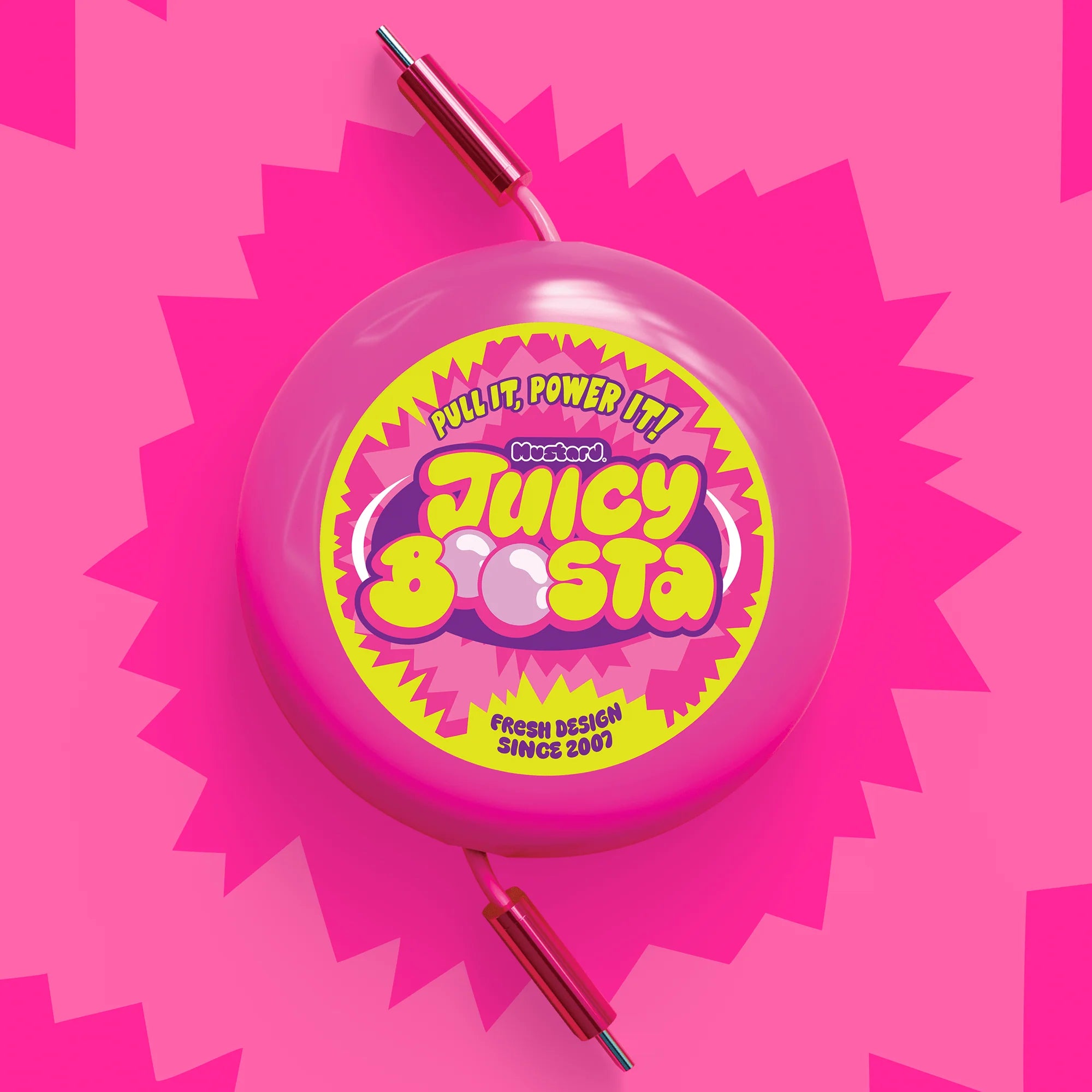 Juicy Boosta USB Charger - Bubblegum Pink