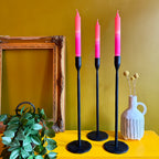 Love Frankie stem candle holder matt black