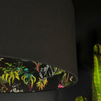 Carbon Deadly Night Shade Silhouette Lampshade in Jet Black. Designed and Handmade by Love Frankie. Close Up