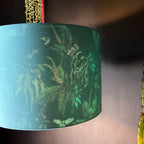 Twilight Deadly Night Shade Silhouette Lampshade in Sky - Light On