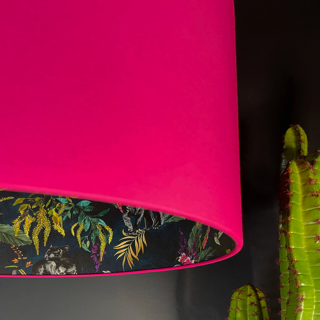Twilight Deadly Night Shade Silhouette Lampshade in Watermelon - Close up