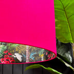 Charcoal Flight of The Cranes Silhouette Lampshades In Pomegranate