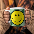 Helter Skelter Tilted Stripe Smiley Mug in Apple Sours - Love Frankie