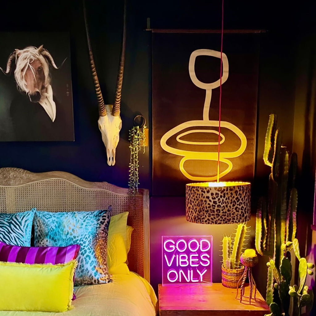Good Vibes Only LED Neon Light - Pink
