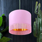 love frankie blush cotton and copper lining with fringing