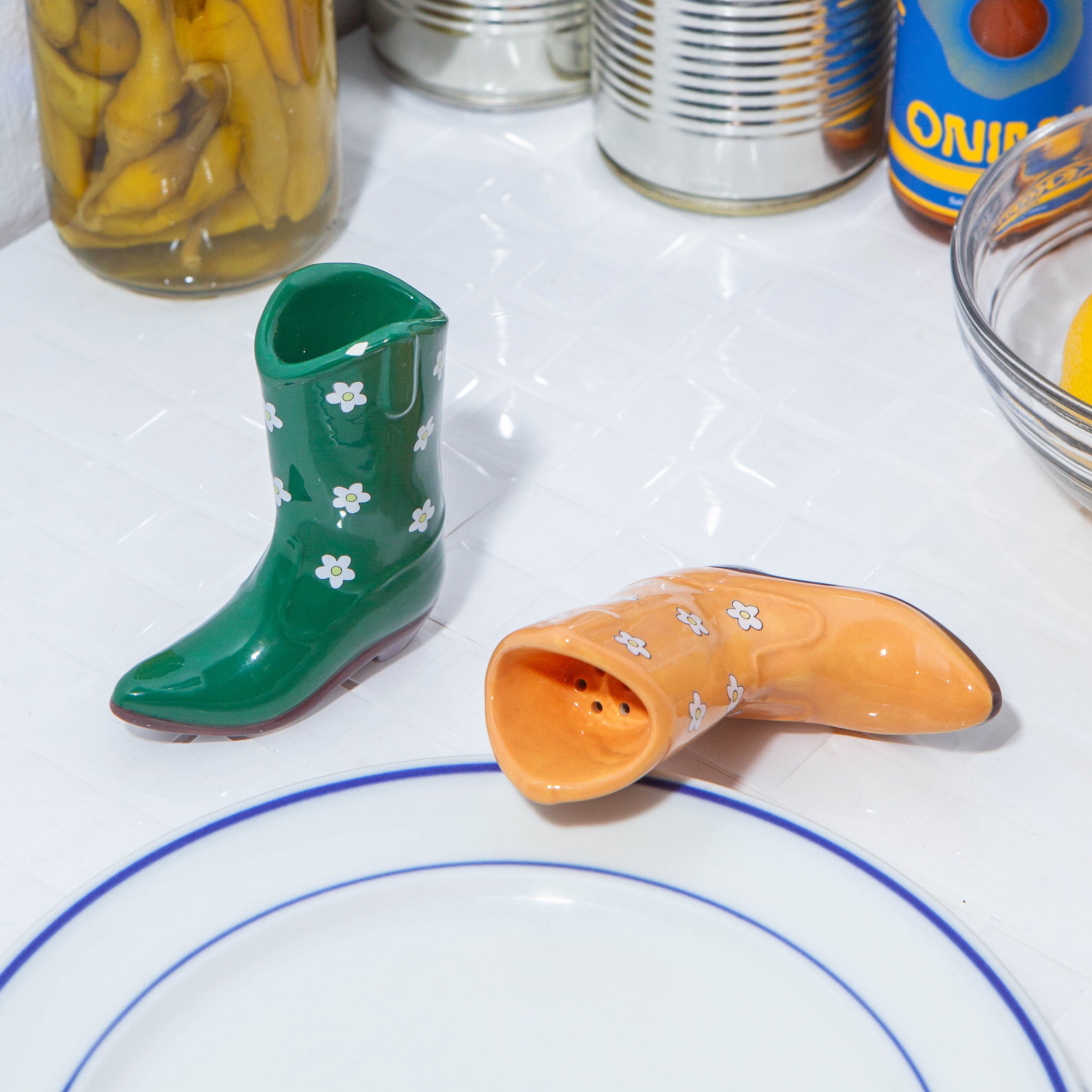 Wild West Cowboy Boots Salt & Pepper Shakers
