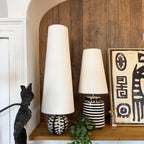 Buttermilk Boucle Oversized Cone Lampshades