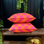 Tutti Frutti Reversible Checkmate & Helter Skelter Cushion