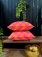 Tutti Frutti Reversible Checkmate & Helter Skelter Cushion