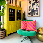 Tutti Frutti Reversible Checkmate & Helter Skelter Cushion