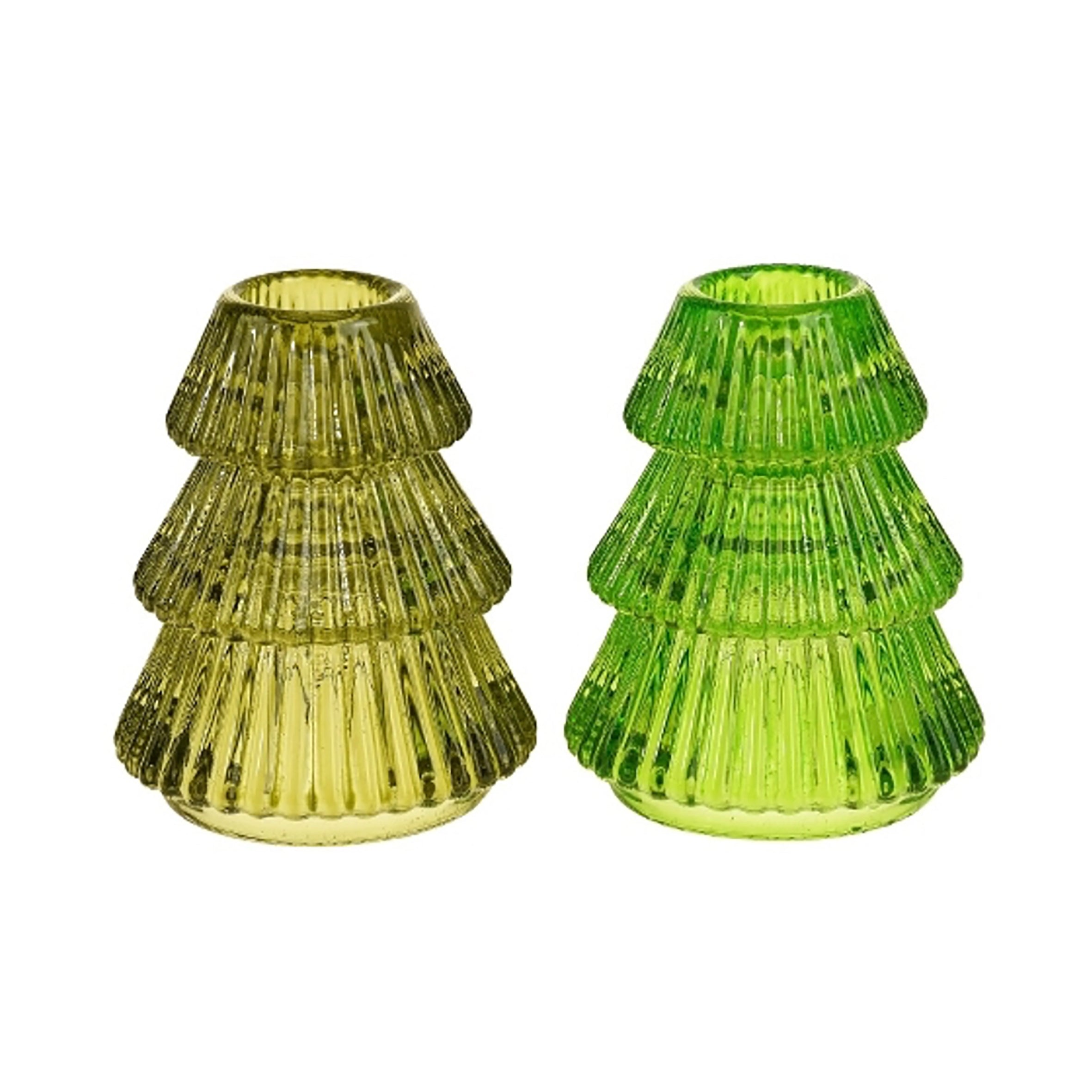 love frankie Christmas tree candle holders
