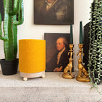 Toffee Boucle Cordless Lamp - 2 Sizes available. Light off