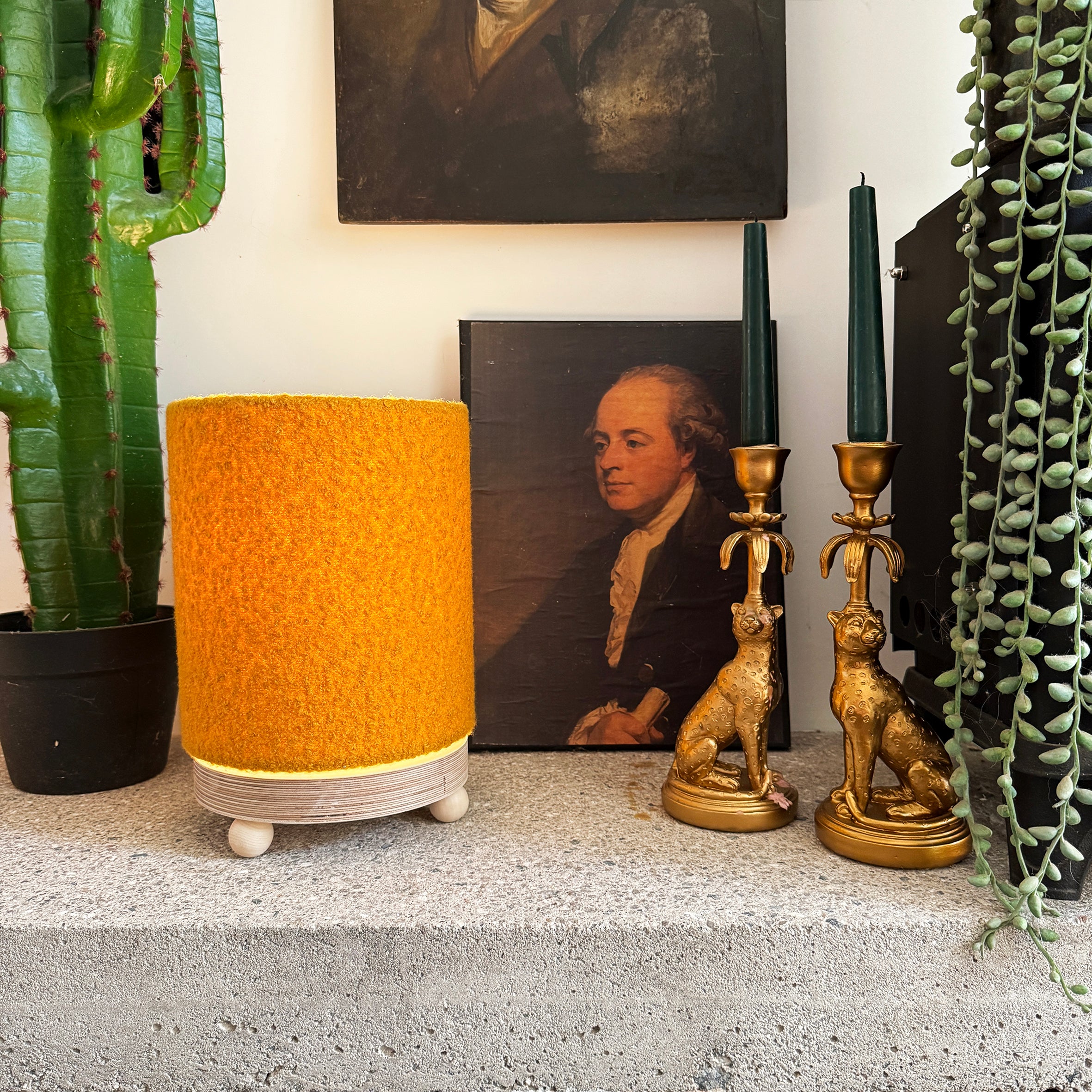 Toffee Brown Boucle Cordless Lamp - 2 Sizes available