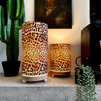 Luxe Leopard Print Cordless Lamps - 2 Sizes Available. Light on