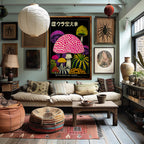 Daydream Psychedelic Mushroom Art Print Poster by Love Frankie