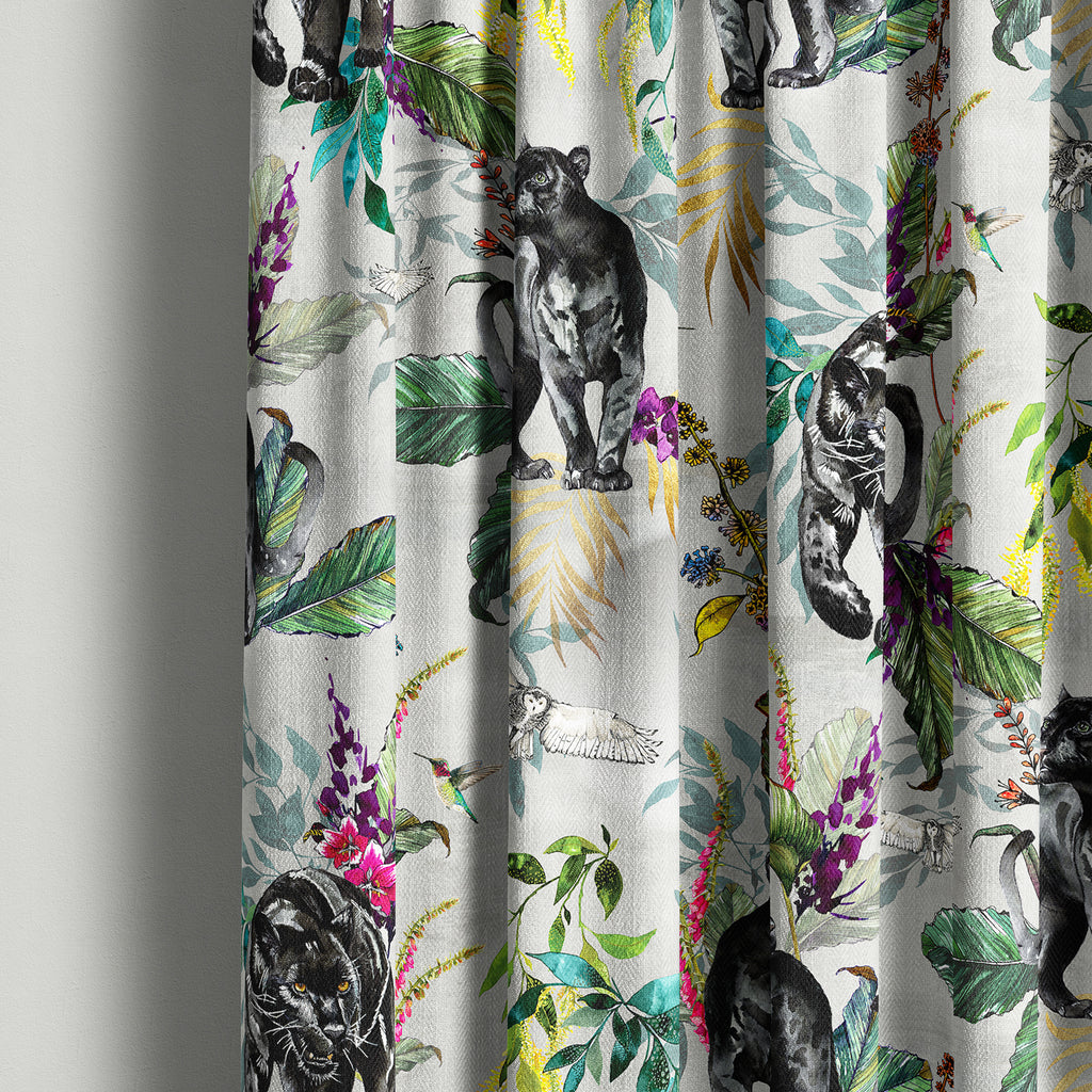 Love Frankie Fabric - Dust Deadly Night Shade. Grey