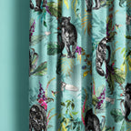 Love Frankie Fabric - Lithium Deadly Night Shade. Bright Blue