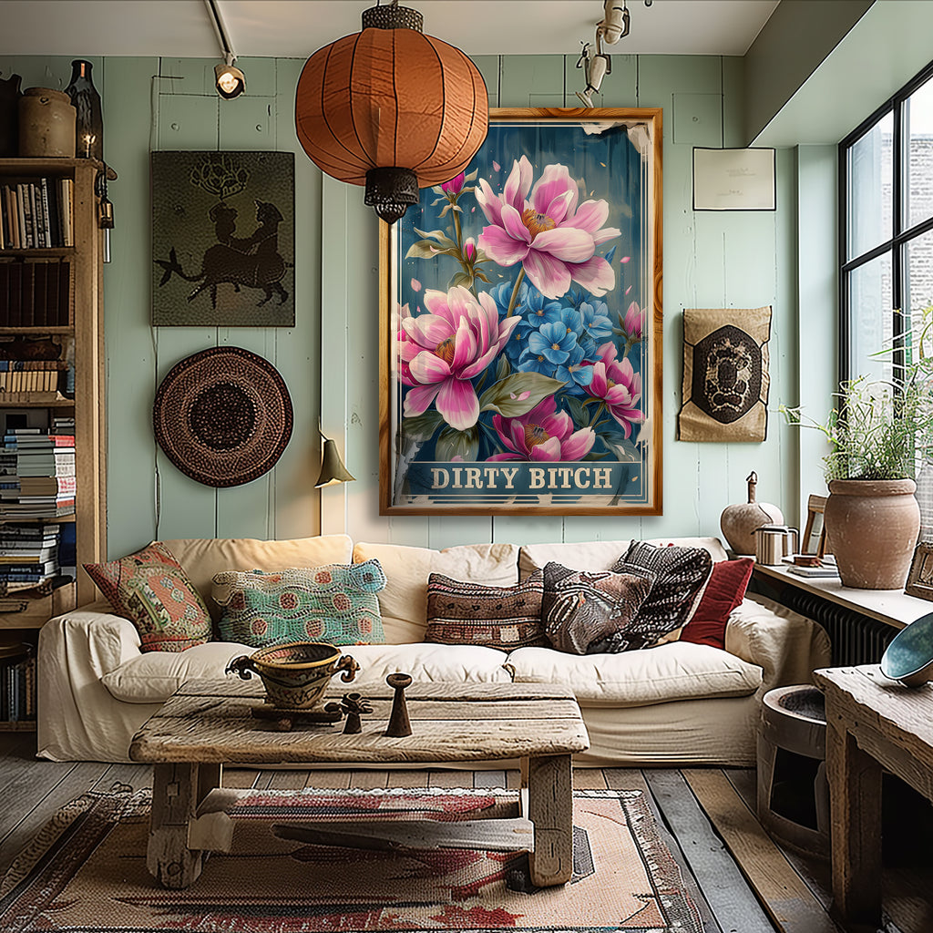 Dirty Bitch Art Print - Framing Options Available