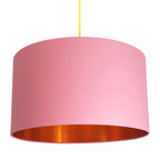 Love Frankie dirty pink cotton lampshade copper lining
